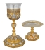 Gold-Plated Chalice Set 1000ml with Silver 925 Cup (height 36cm) Sp 103512s